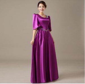 ชุดเพื่อนเจ้าสาว สีม่วง เก๋ๆใส่ออกงานได้หลากหลายงาน